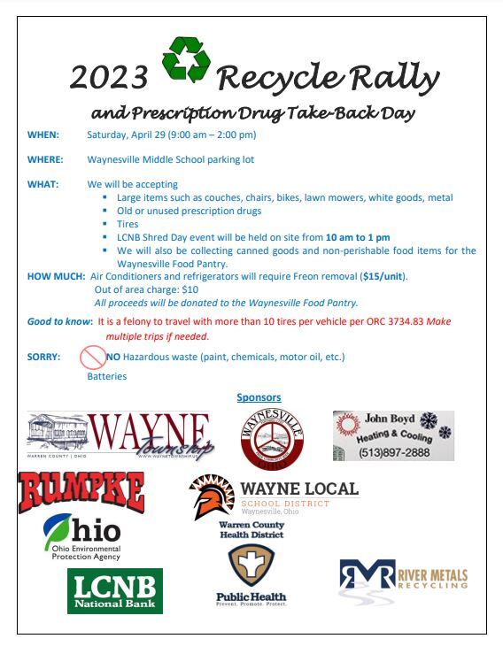 2023 Recycle Rally poster